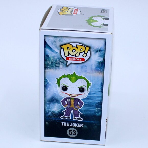 Funko POP! Heroes The Joker Orange Chrome DC Batman Arkham Asylum Figure - Picture 4 of 4